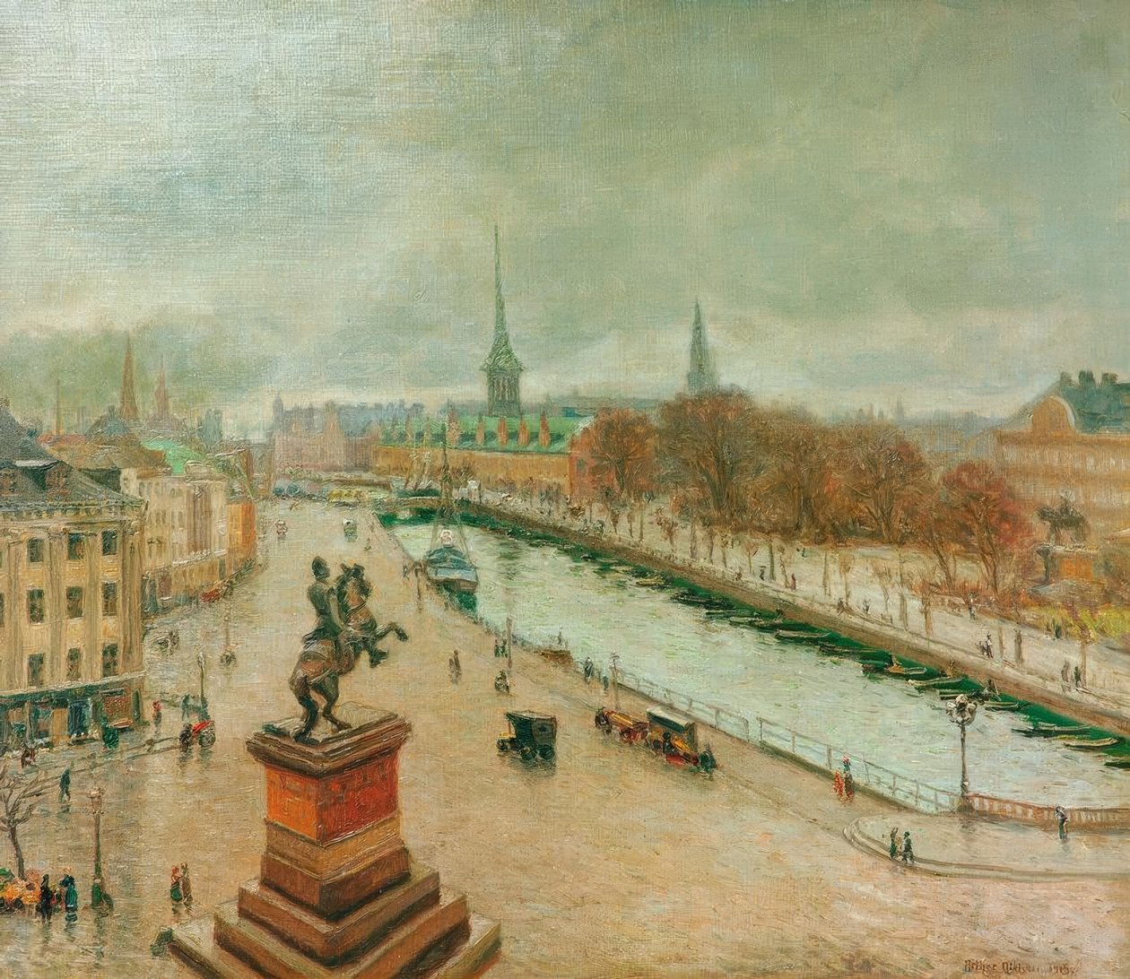 Uitzicht op Kopenhagen door Arthur Nielsen