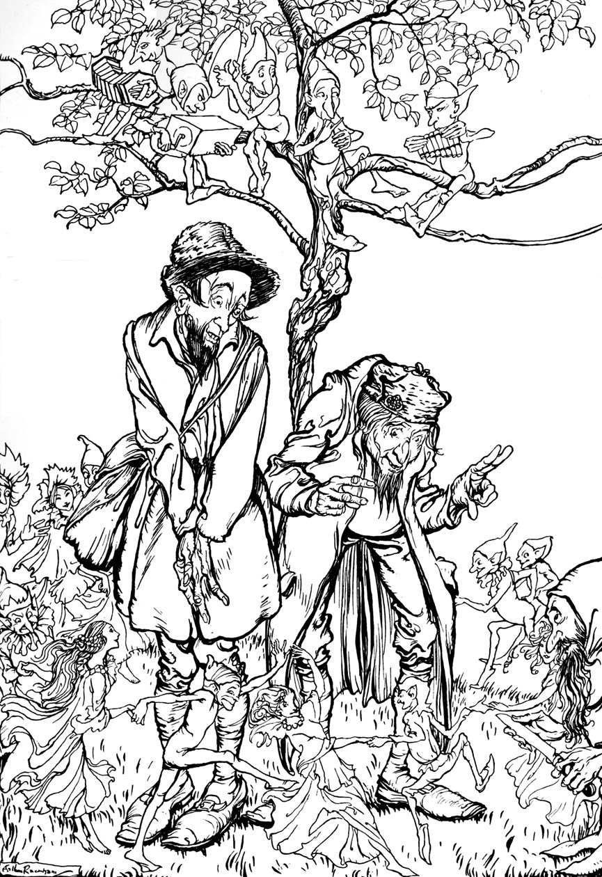 Kleine Broer en Kleine Zus, 1917, 1923 door Arthur Rackham