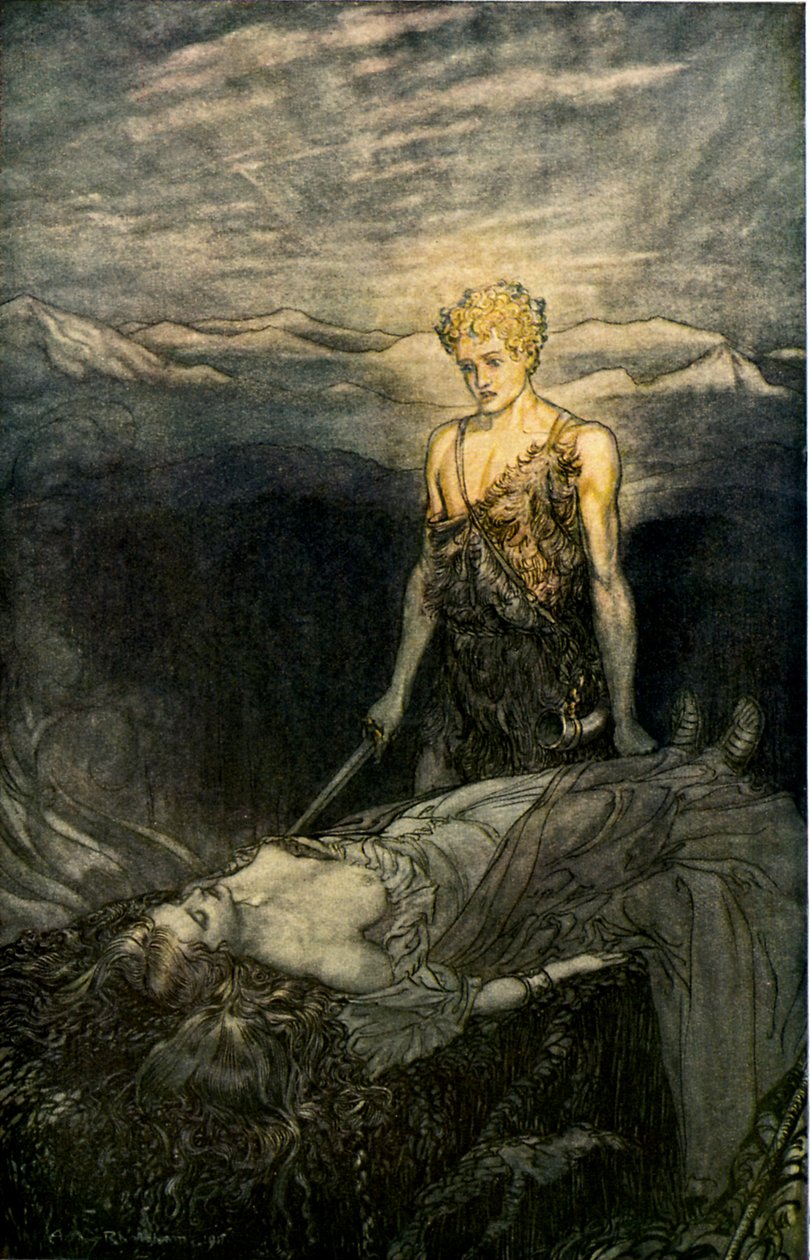 Siegfried door Arthur Rackham