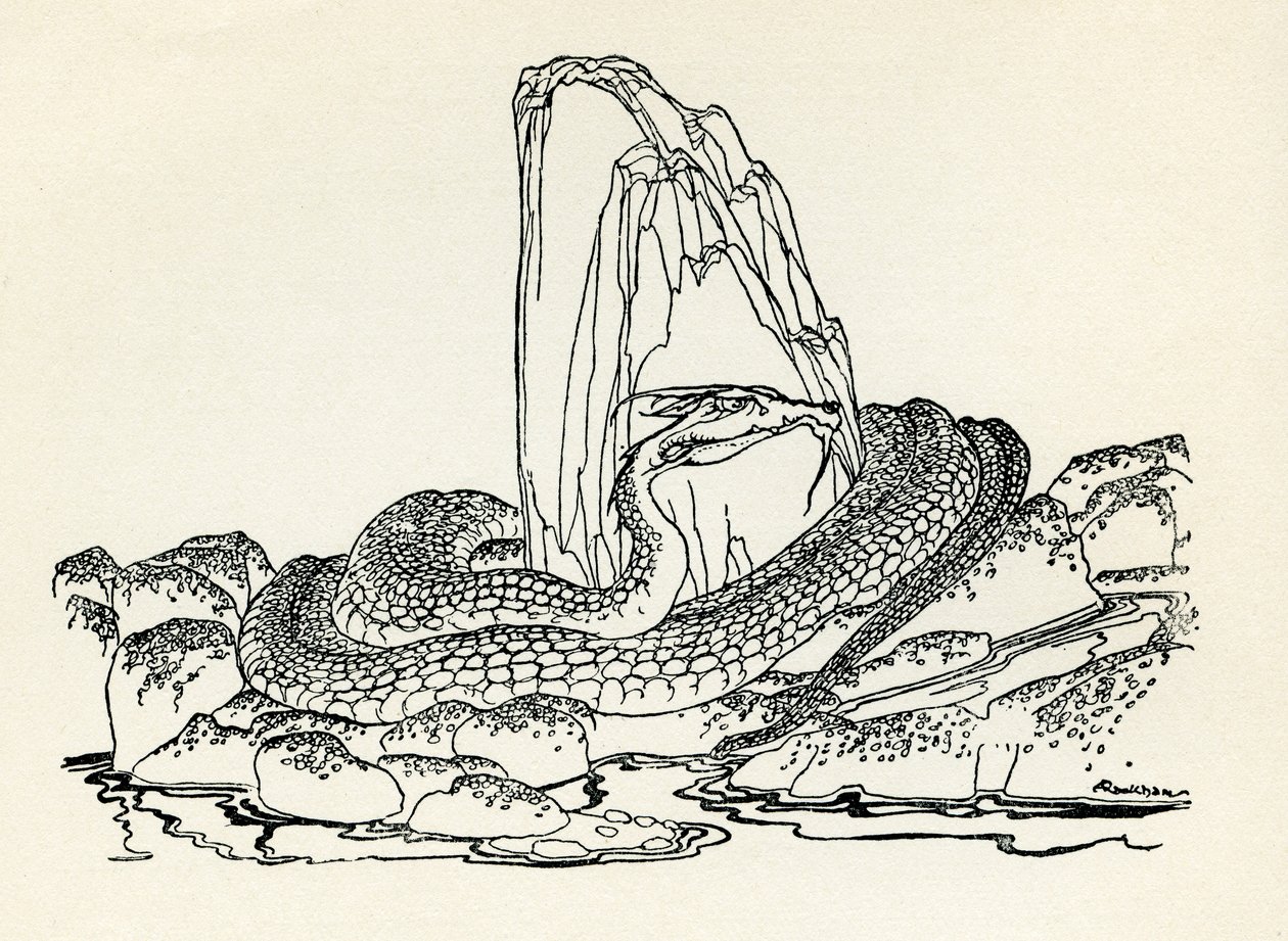 De Laidly Worm door Arthur Rackham