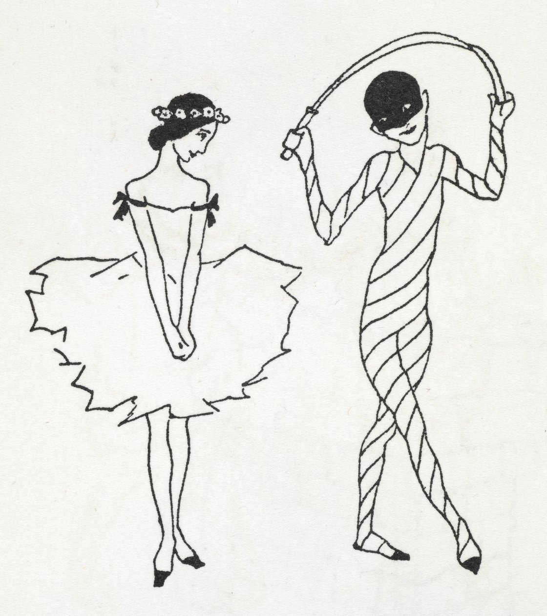 Twee dansers door Arthur Rackham