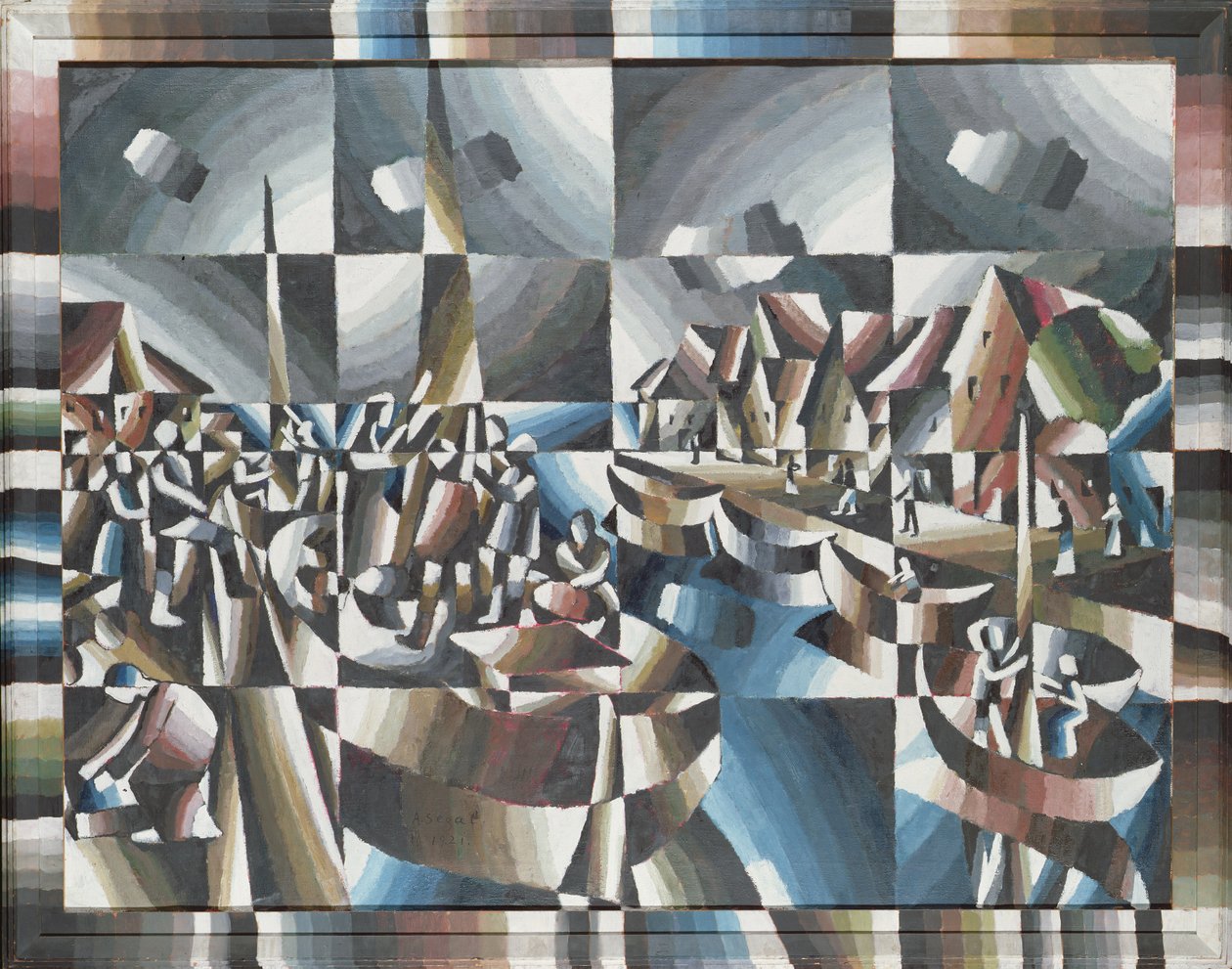 Havenbeeld, 1921 door Arthur Segal