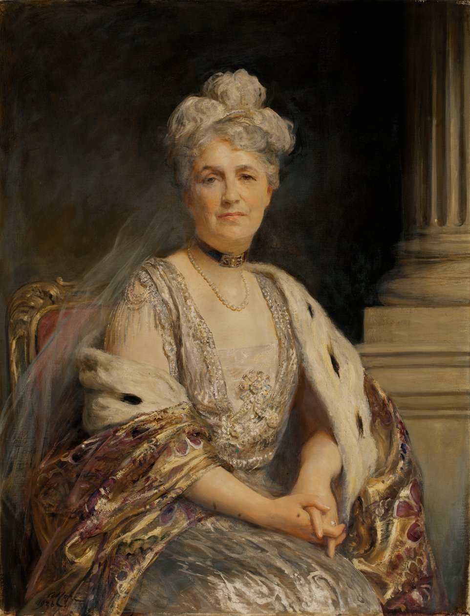 Mevrouw Cass Gilbert, 1926 door Arthur Stockdale Cope