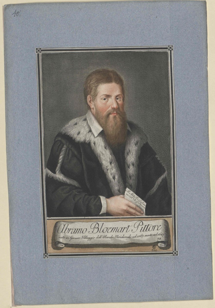 Abraham Bloemaert door Artist Unknown