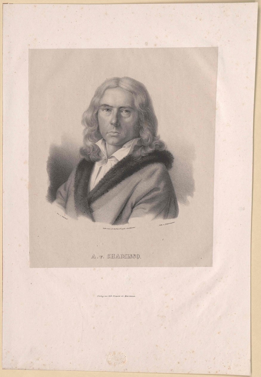 Adelbert von Chamisso door Artist Unknown