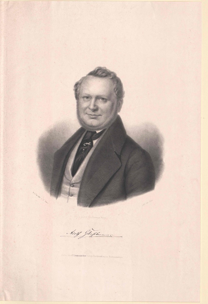 Adolf Glassbrenner door Artist Unknown