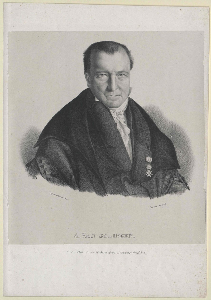 Adriaan van Solingen (print) door Artist Unknown