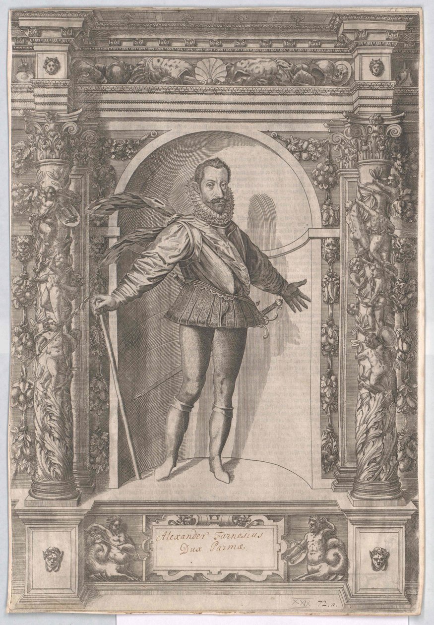 Alexander Farnese door Artist Unknown