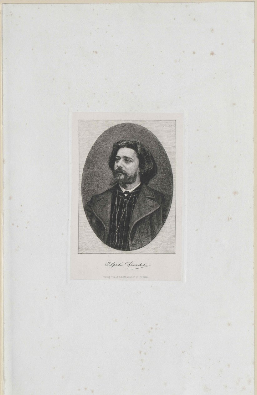 Alphonse Daudet door Artist Unknown