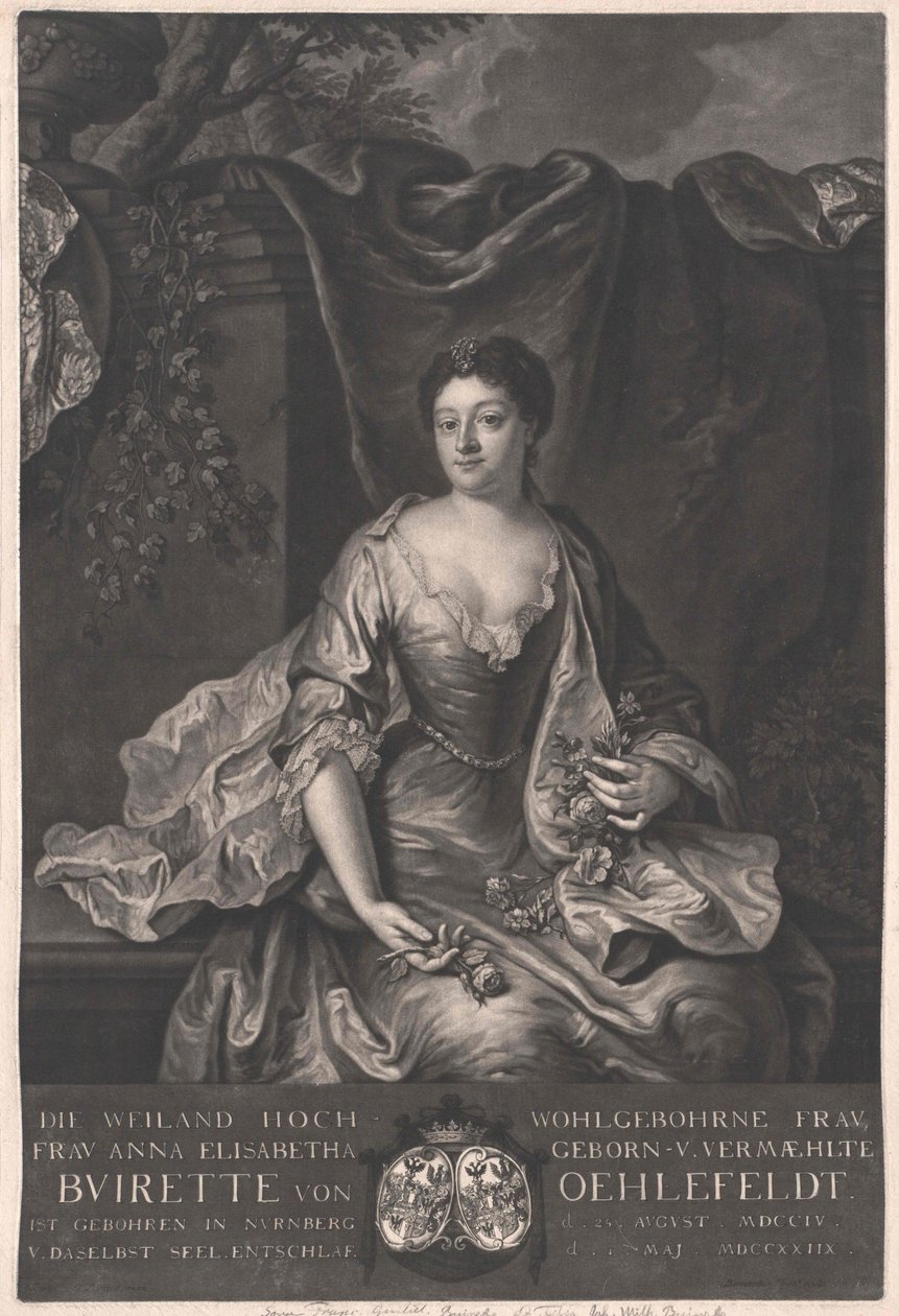 Anna Elisabeth Buirette-Oehlefeld door Artist Unknown