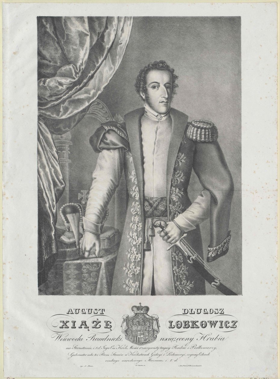 Augustus graaf Lobkowitz door Artist Unknown