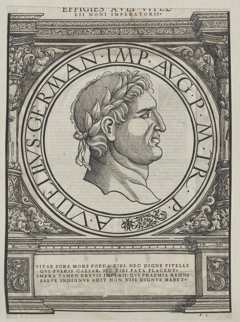 Aulus Vitellius door Artist Unknown