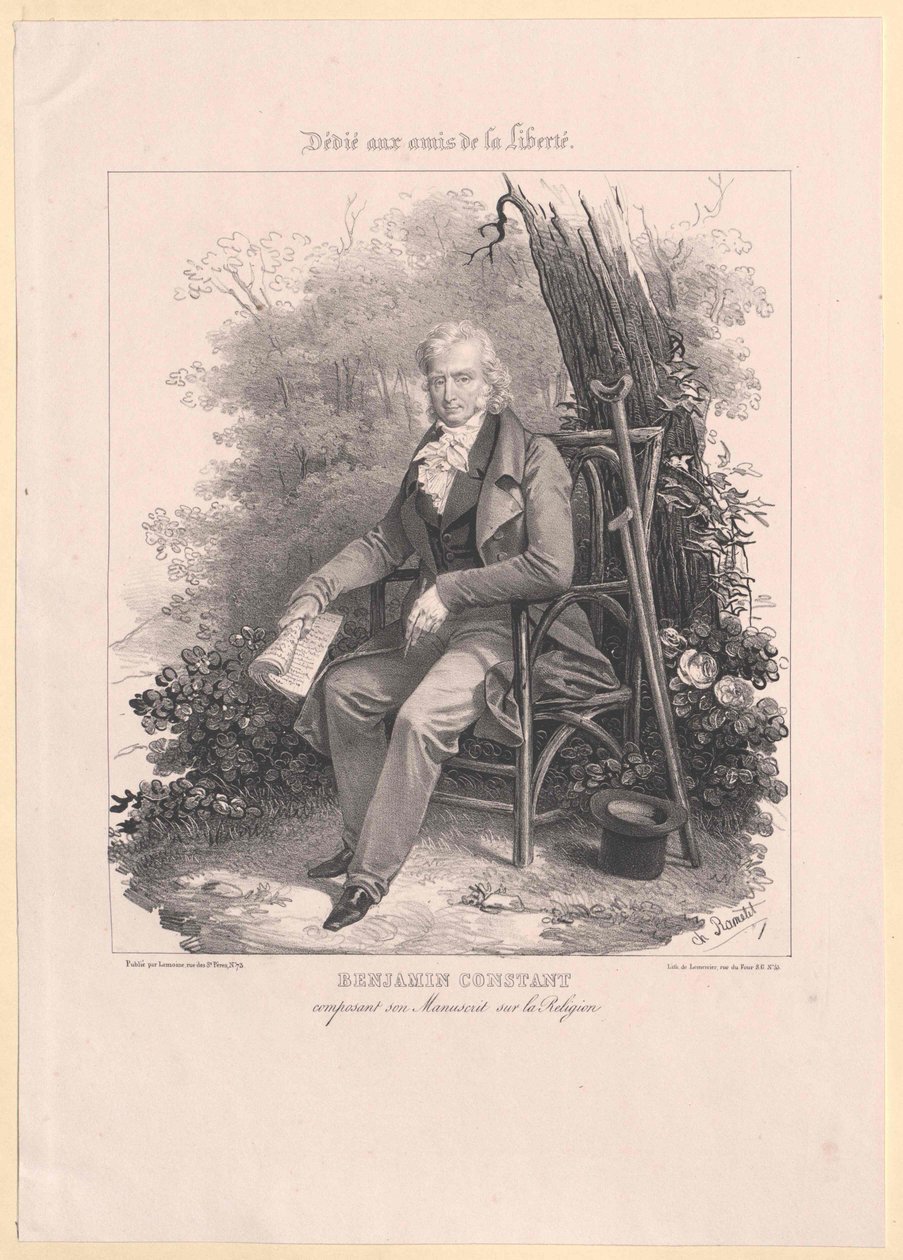 Benjamin Constant de Rebecque door Artist Unknown