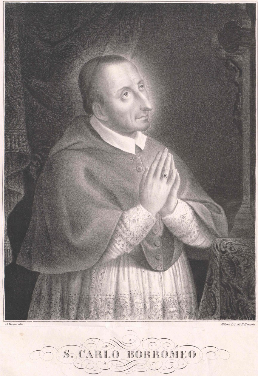 Carlo Borromeo, door Artist Unknown