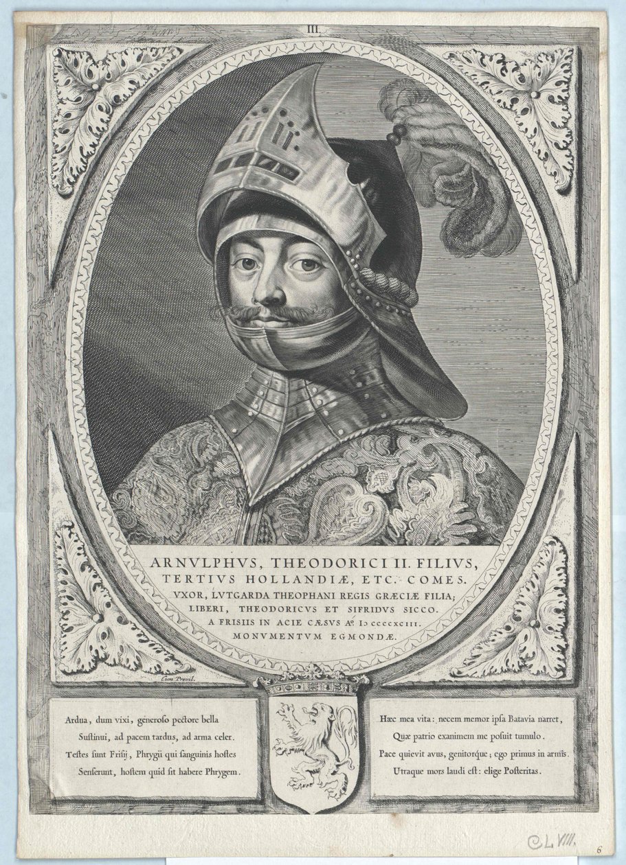 Graaf van Holland Arnulf II door Artist Unknown