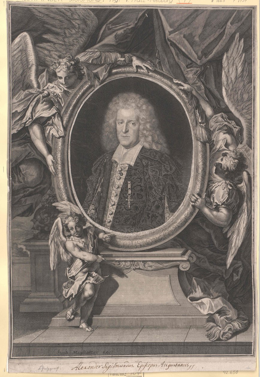Graaf palts-Neuburg Alexander Sigismund door Artist Unknown