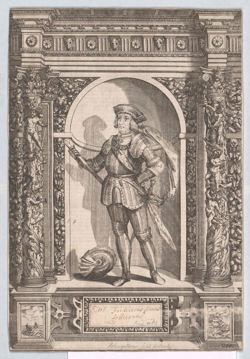 Graaf van Zollern Eitel Frederik II door Artist Unknown