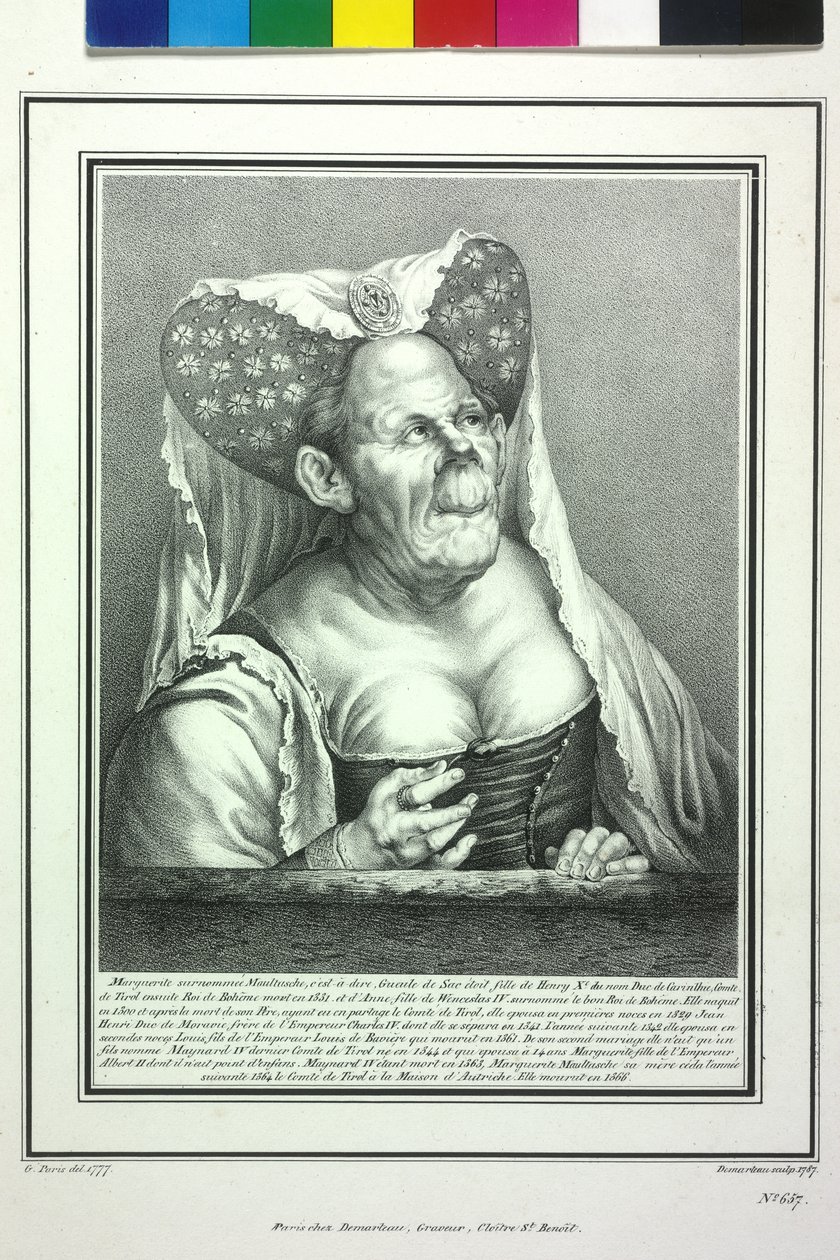 Gravin van Tirol Margaretha Maultasch door Artist Unknown
