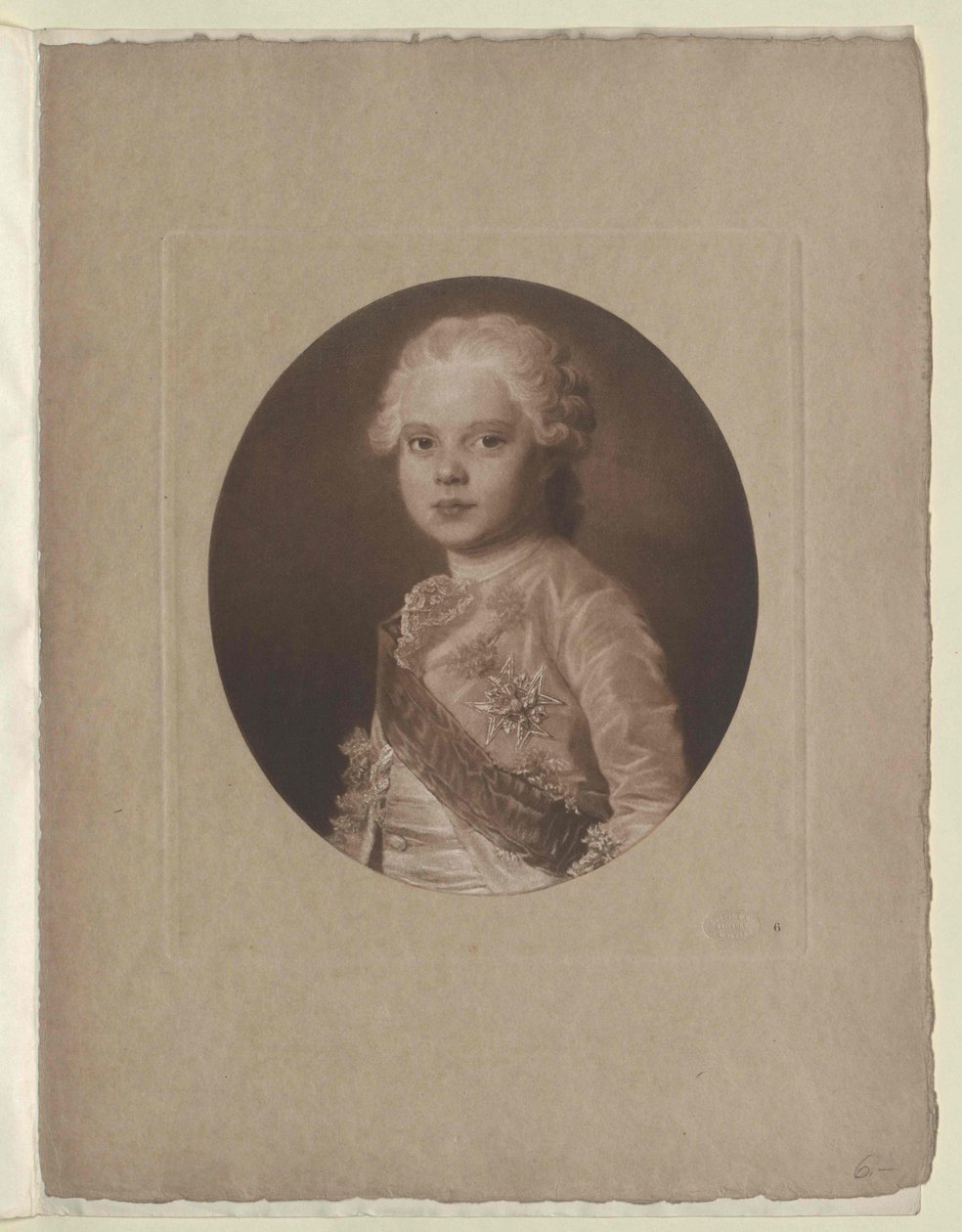Kroonprins van Frankrijk Lodewijk XVII. door Artist Unknown