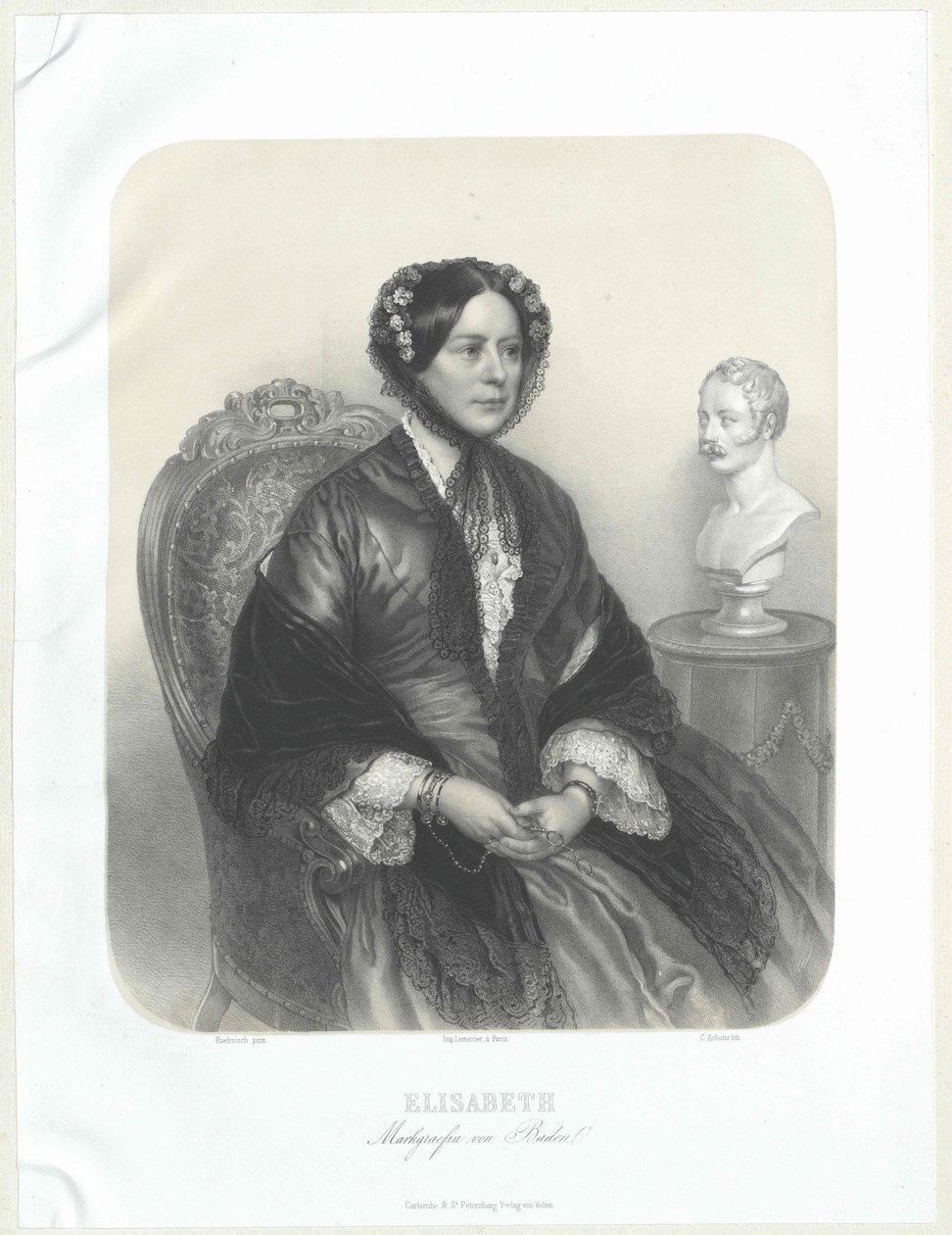 Hertogin van Württemberg Elisabeth door Artist Unknown