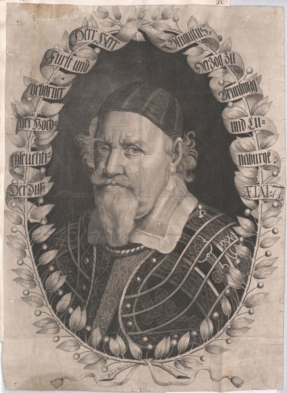 Hertog van Brunswick-Wolfenbuettel August de Jongere door Artist Unknown