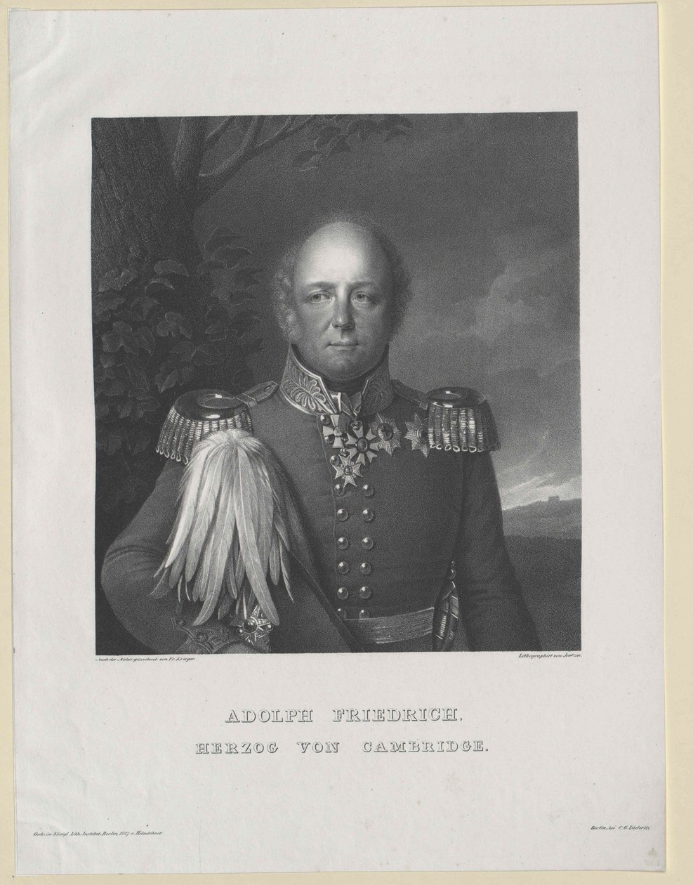 Hertog van Cambridge Adolf Friedrich door Artist Unknown