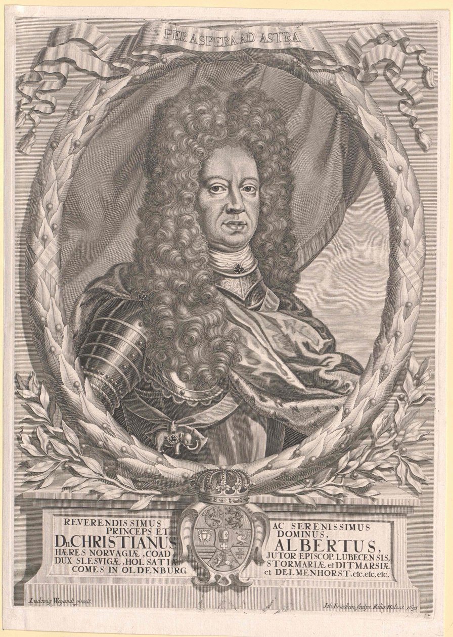 Hertog van Holstein-Gottorp Christian Albert door Artist Unknown