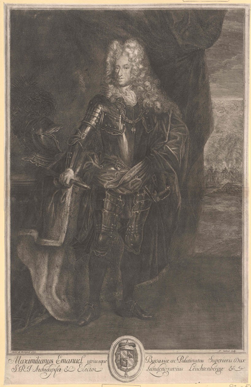 Keurvorst van Beieren Maximiliaan II Immanuel door Artist Unknown