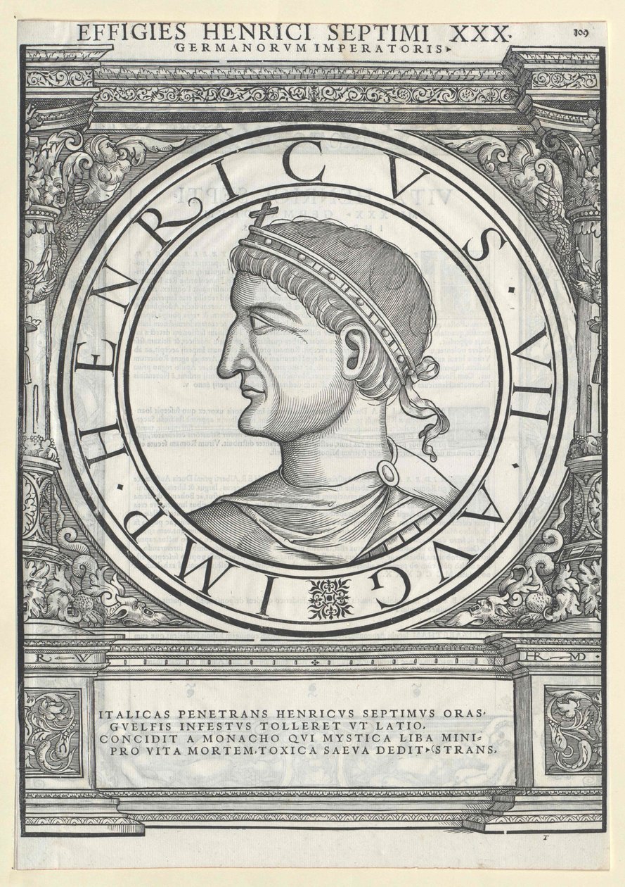 Keizer Hendrik VII door Artist Unknown