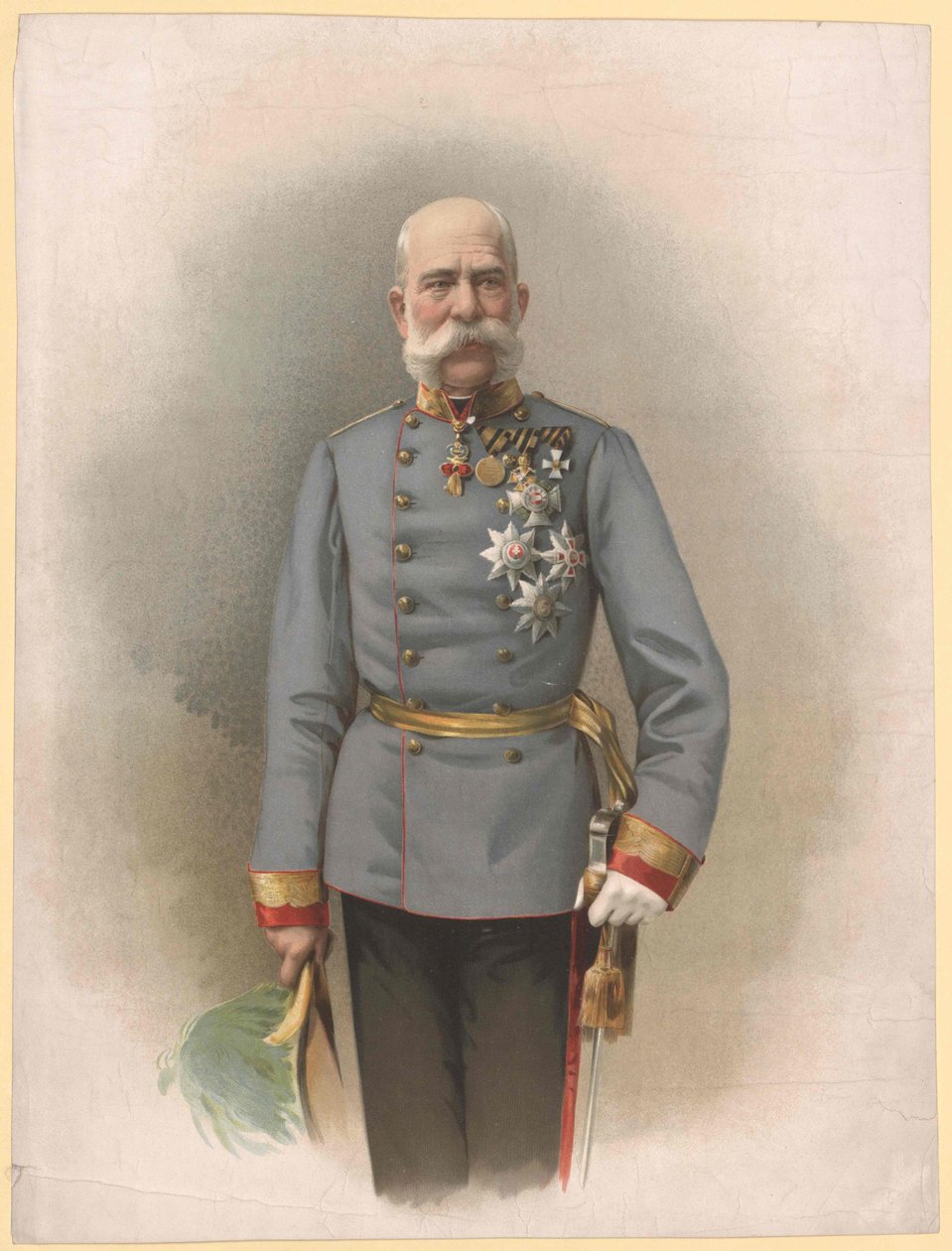Keizer van Oostenrijk Frans Jozef I door Artist Unknown