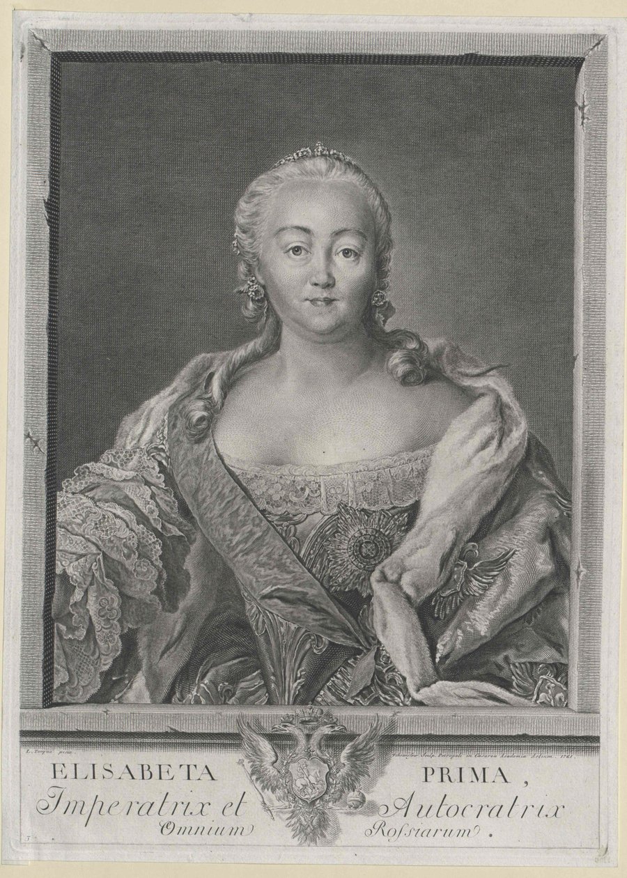 Keizerin van Rusland Elisabeth door Artist Unknown