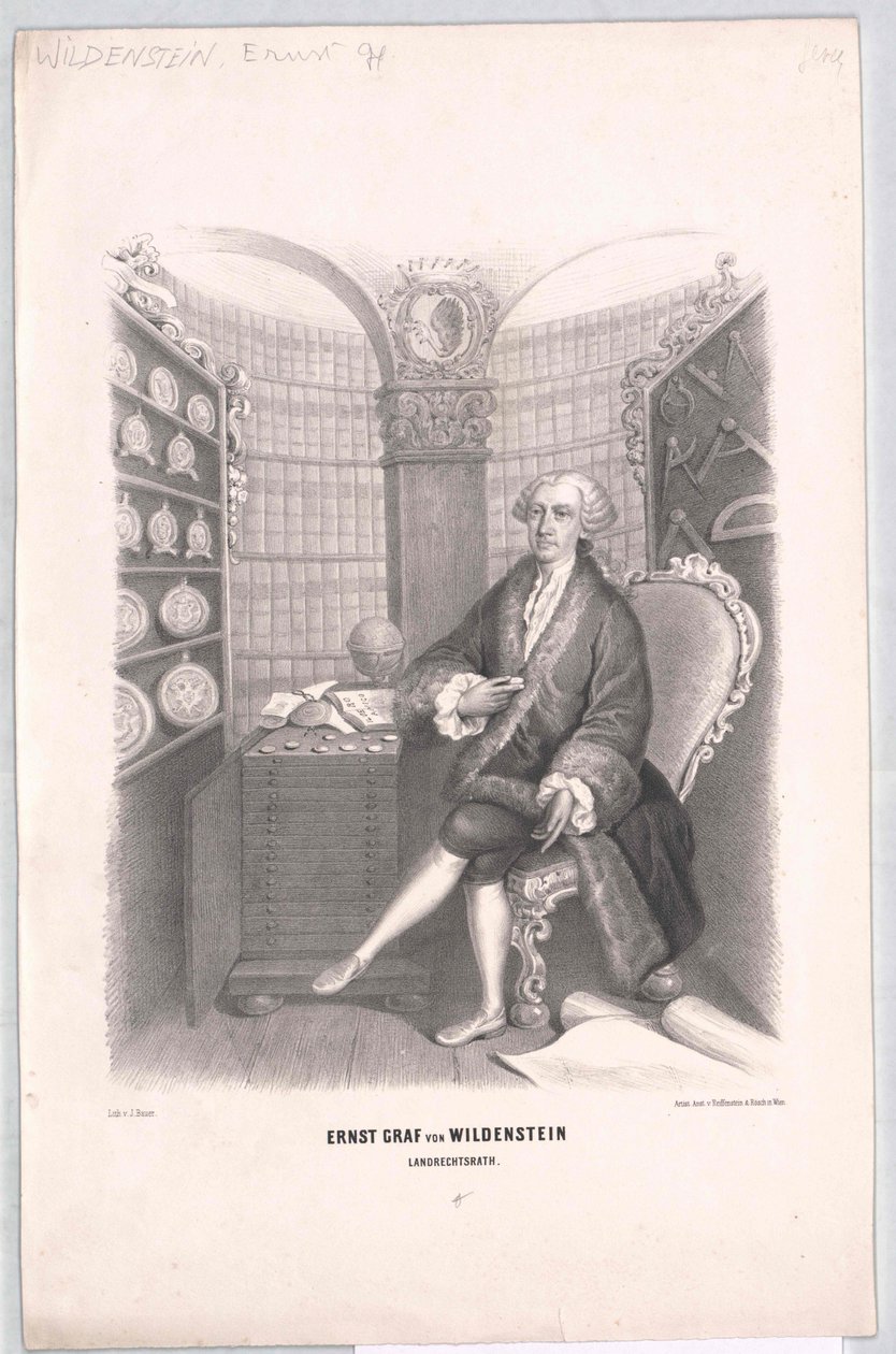 Ernst Henry count von Wildenstein door Artist Unknown