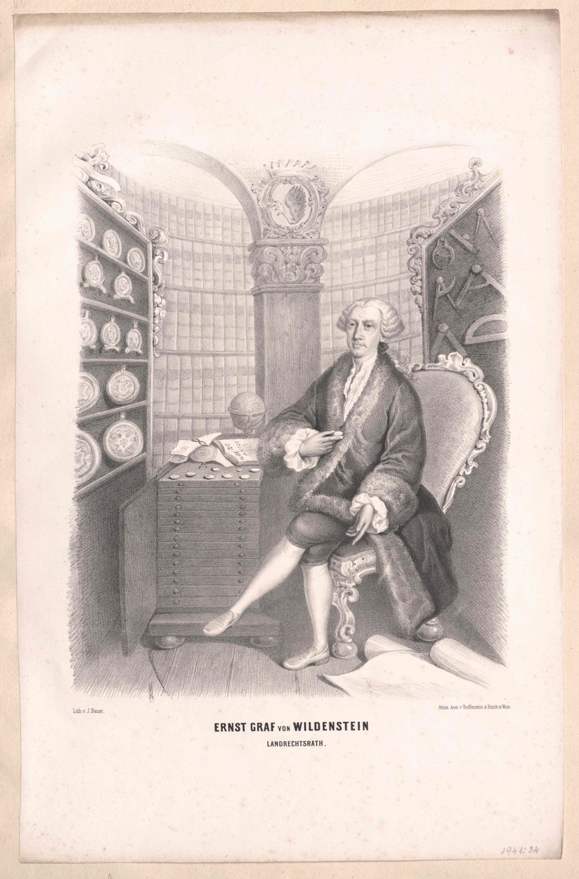 Ernst Henry count von Wildenstein door Artist Unknown