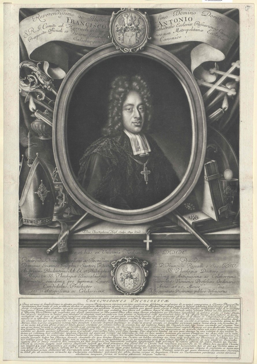 Franz Anton graaf Harrach door Artist Unknown