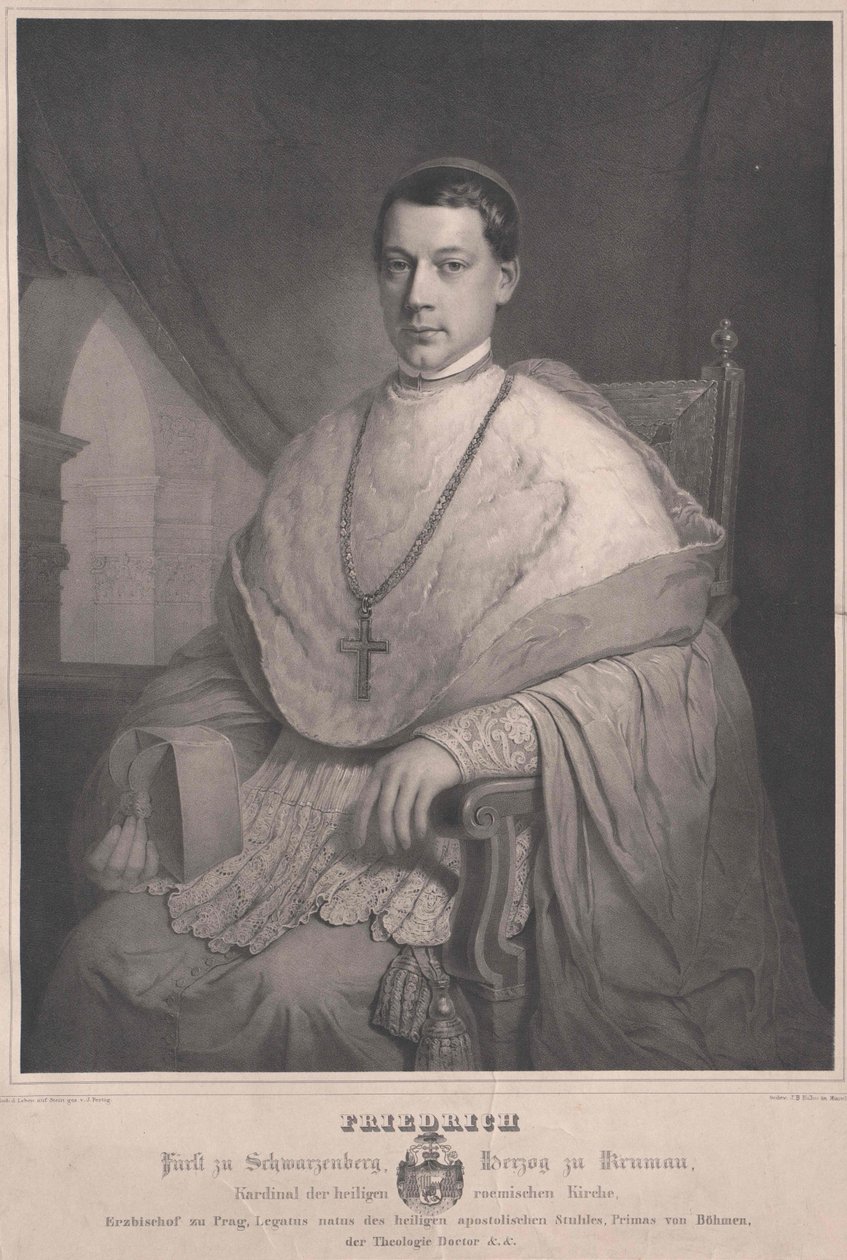 Frederik graaf Schwarzenberg-Krumau door Artist Unknown