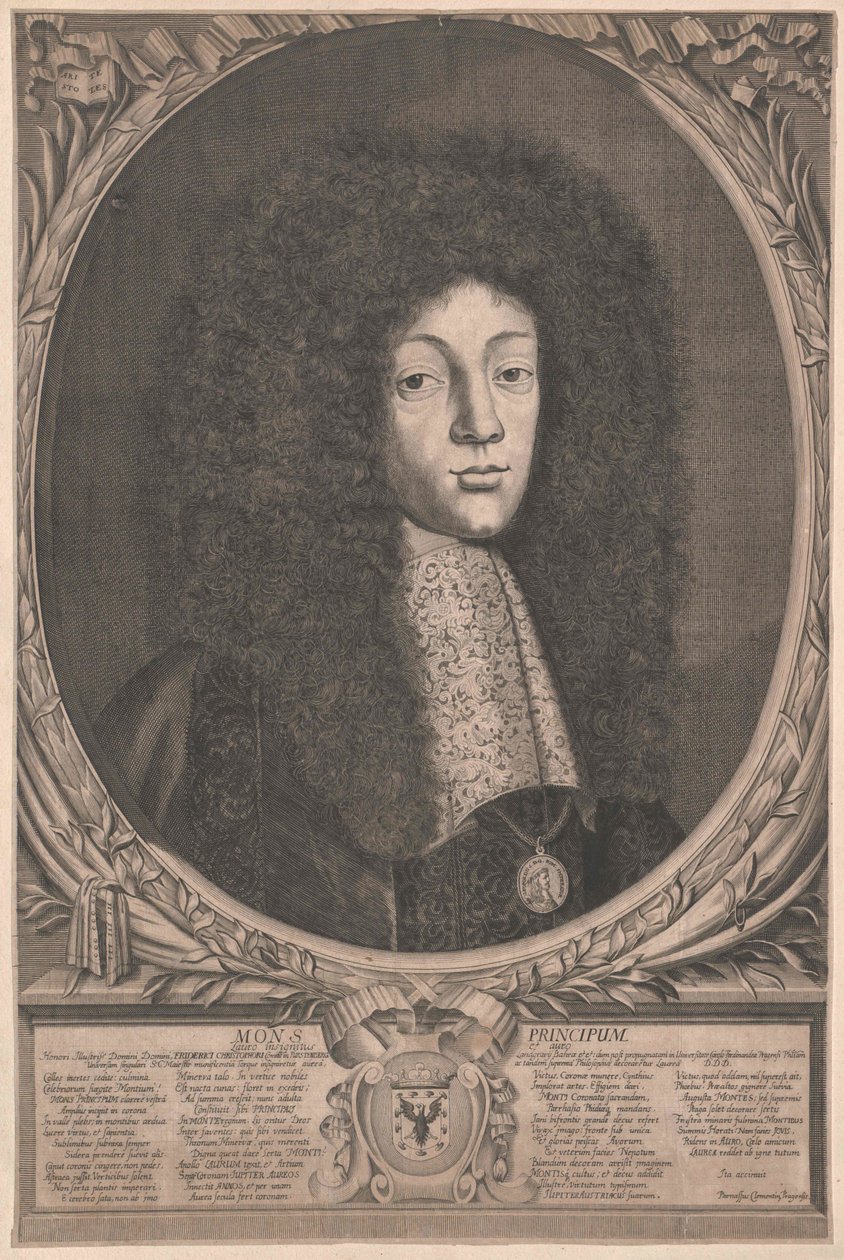 Friedrich Christoph graaf van Fürstenberg (prent) door Artist Unknown