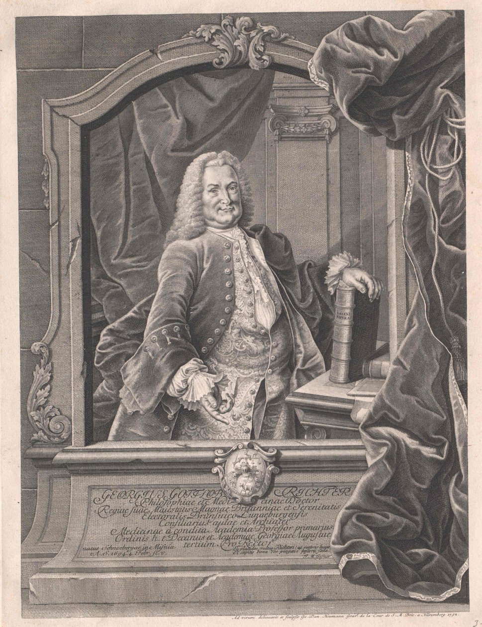 Georg Gottlob Richter door Artist Unknown