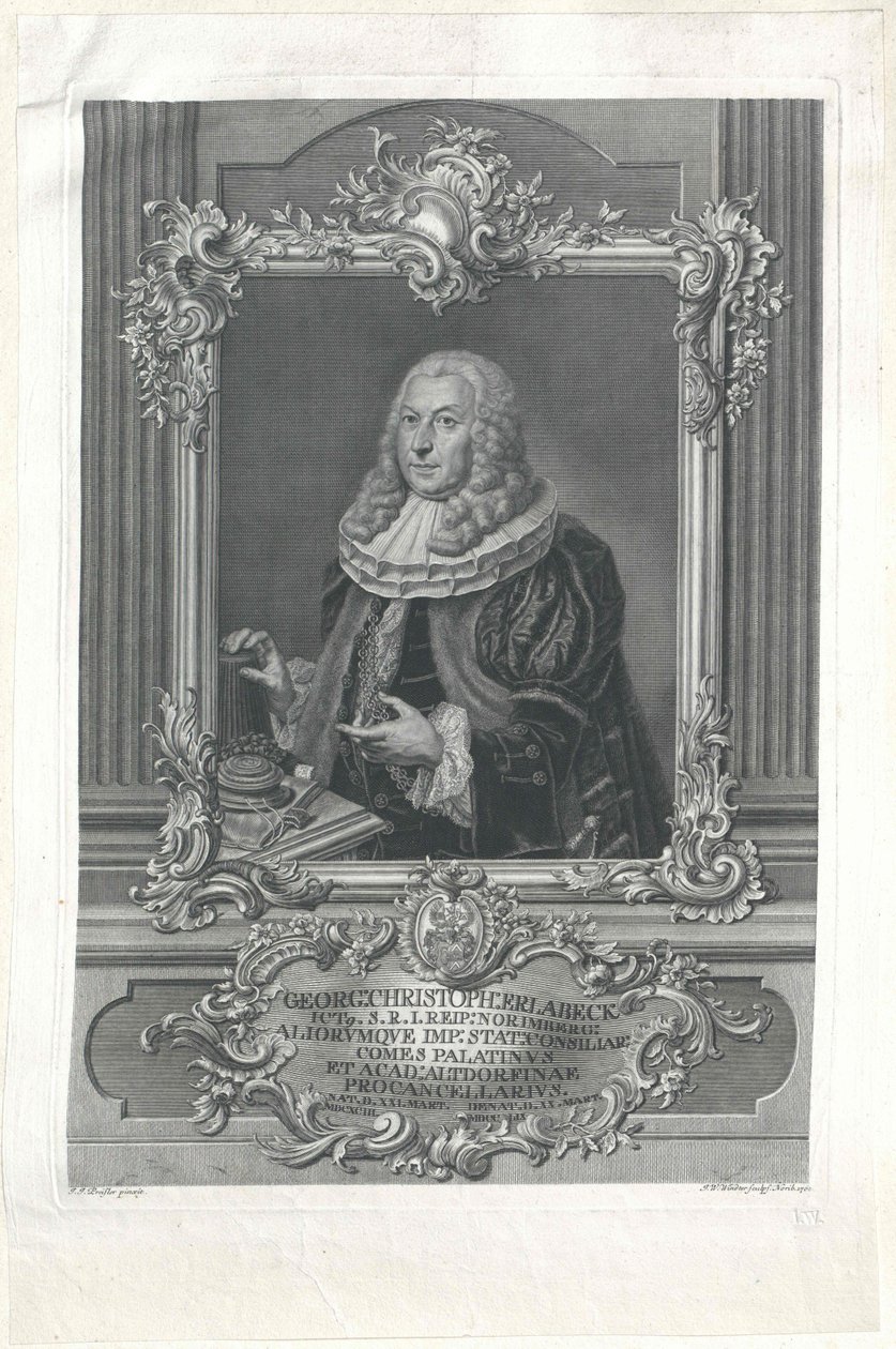 George Christoph Erlabeck door Artist Unknown