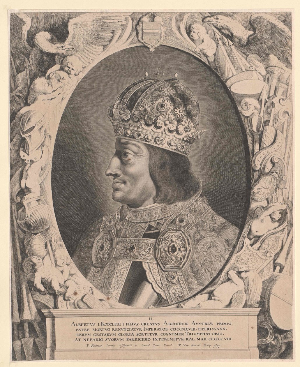 Duitse koning Albert I door Artist Unknown