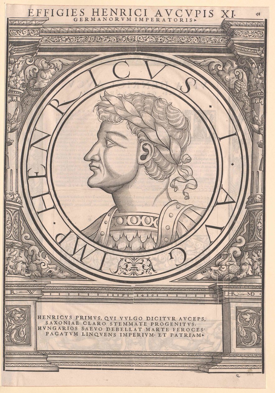 Duitse koning Hendrik I door Artist Unknown