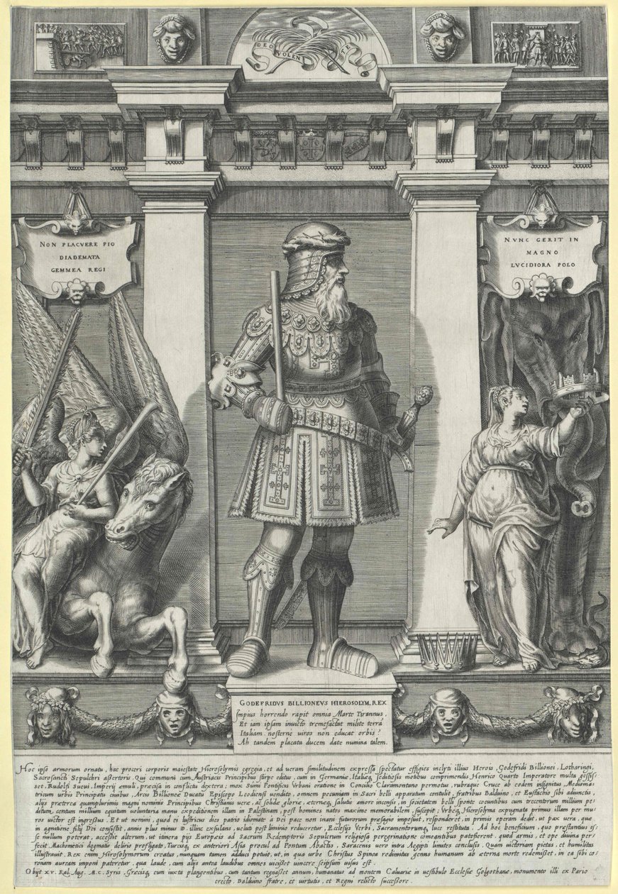 Gottfried van bouillon, door Artist Unknown