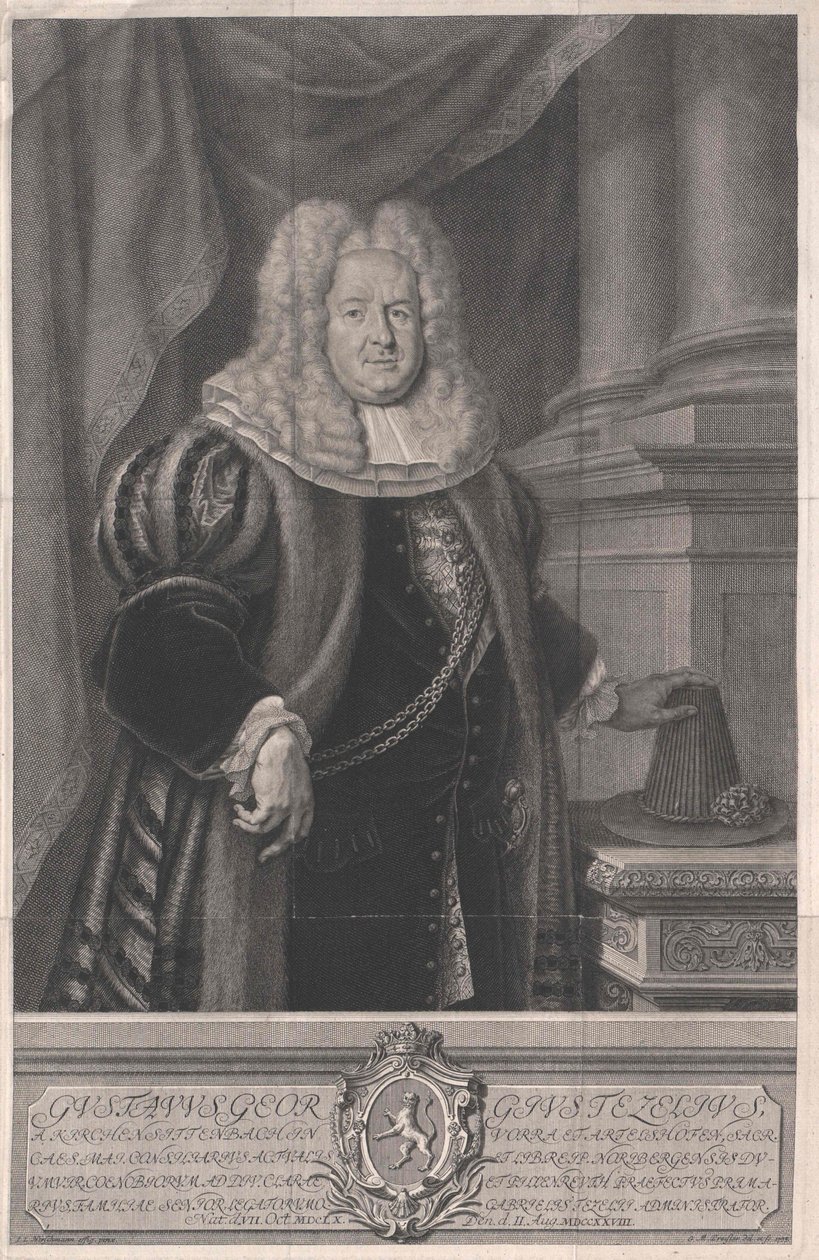 Gustav Georg Tetzel uit Kirchensittenbach door Artist Unknown