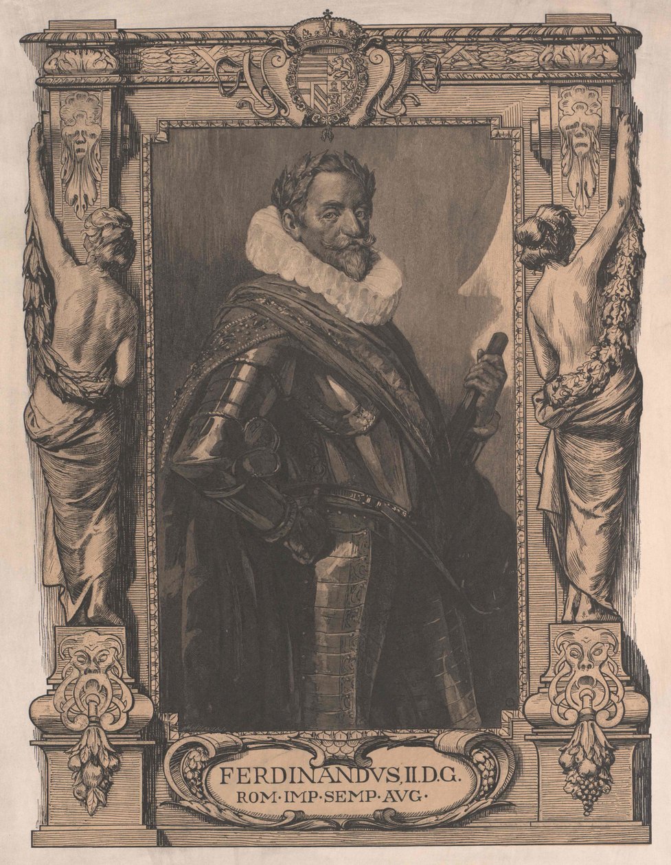 Heilige Roomse keizer Ferdinand II door Artist Unknown