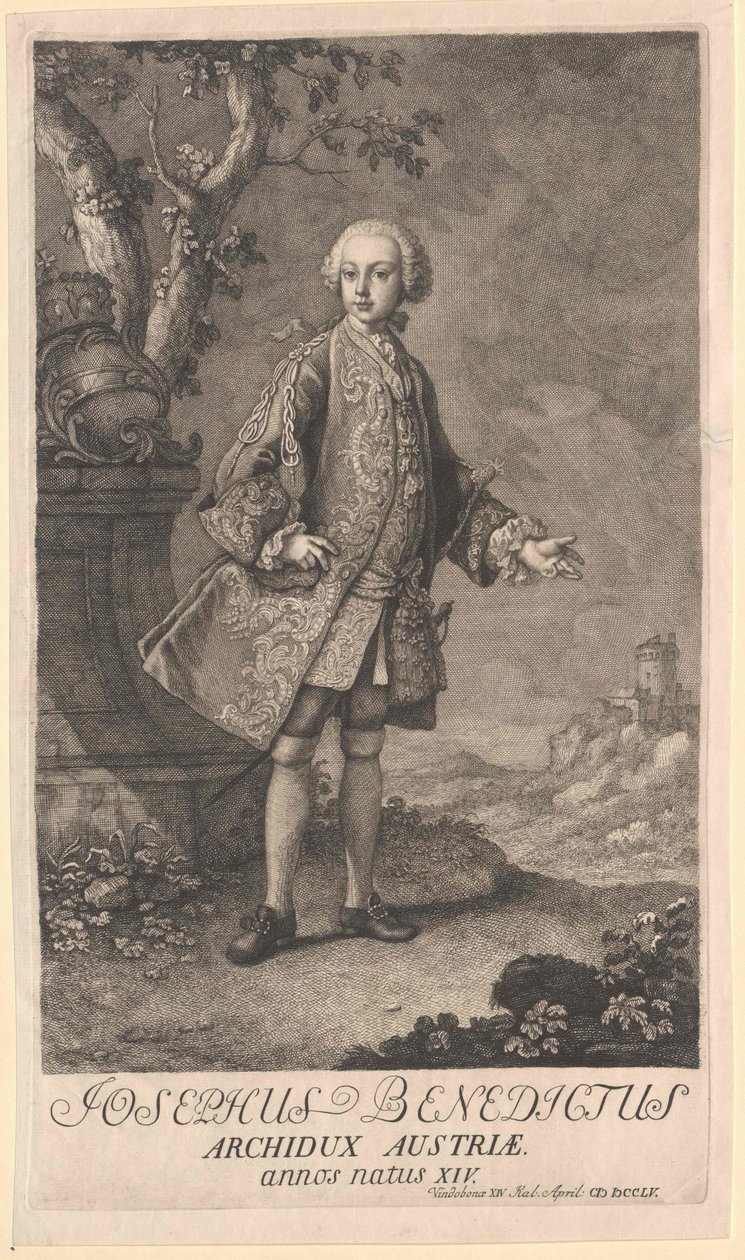 Heilige Roomse keizer Jozef II door Artist Unknown
