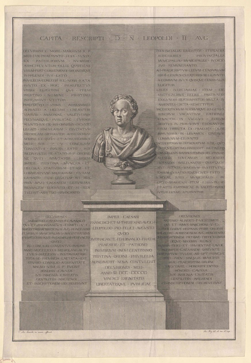Heilige Roomse Keizer Leopold II door Artist Unknown