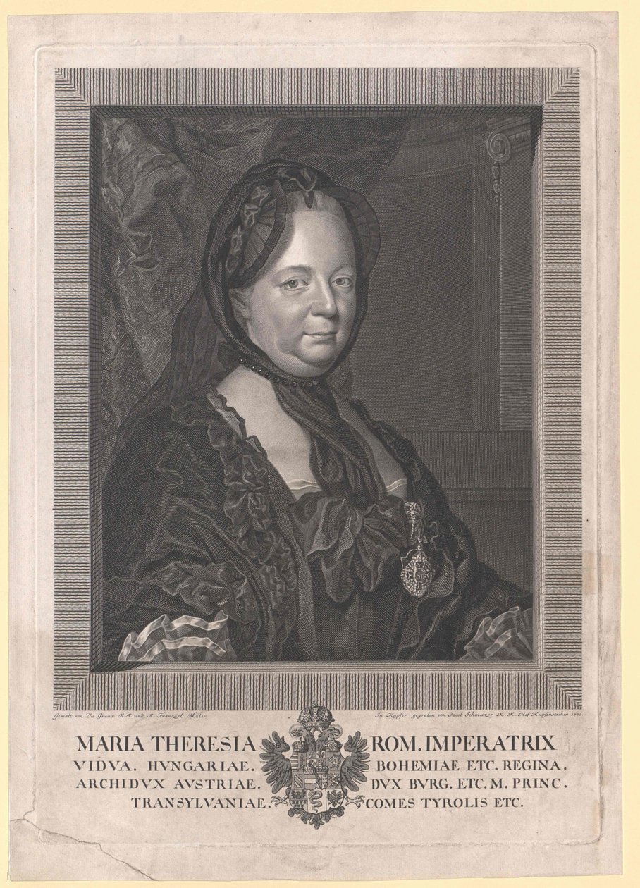 Heilige Roomse Keizerin Maria Theresia door Artist Unknown