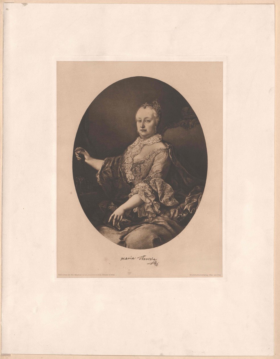 Heilige Romeinse keizerin Maria Theresia door Artist Unknown