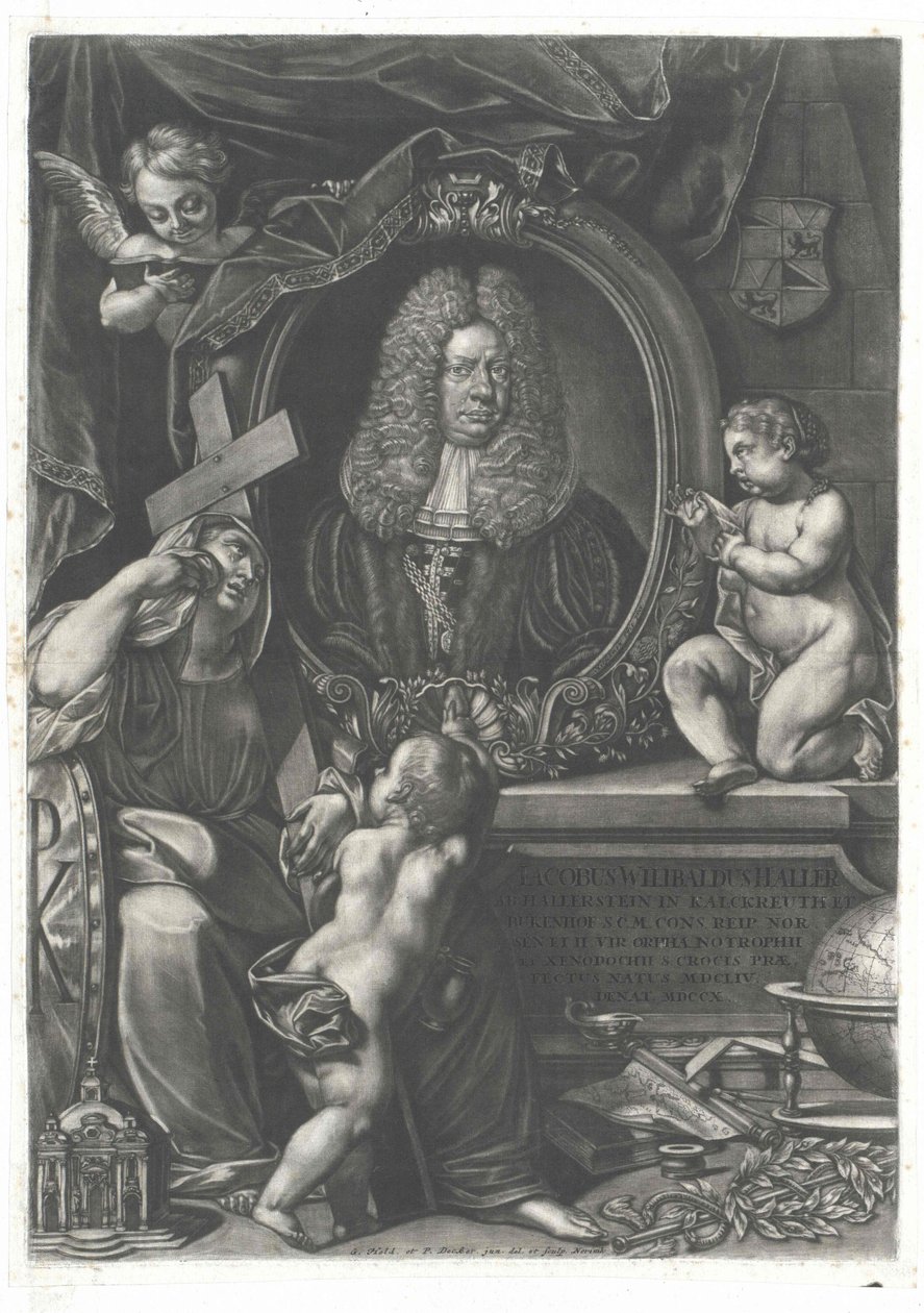 Jacob Wilibald Haller von Hallerstein door Artist Unknown