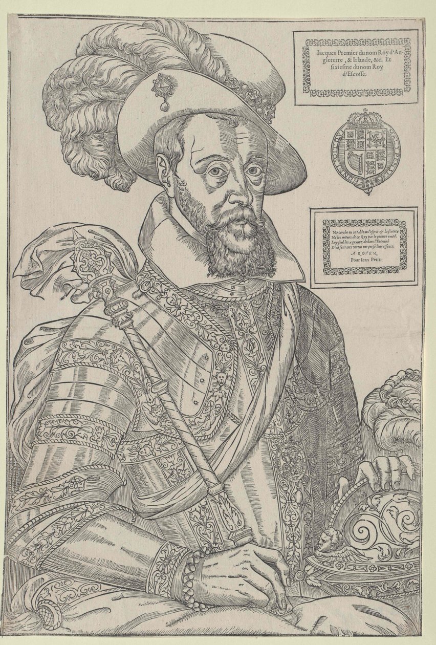 Jakob I koning van Engeland, door Artist Unknown