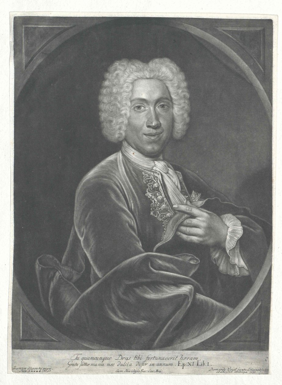 Johann Frederik baron Bachoff van levensecht door Artist Unknown